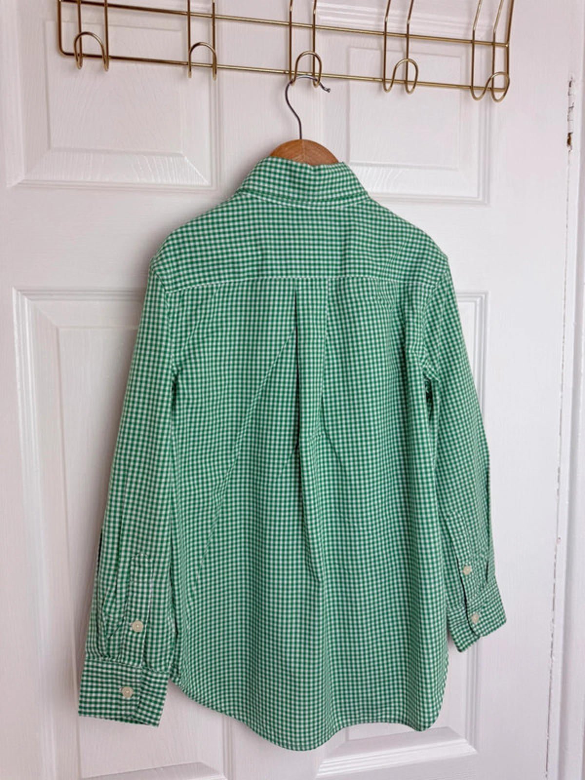 Chaps Green Checked Long Sleeve Shirt - Boys 8 Years - Little Ones Preloved. Second Hand Children's & Preloved Baby, Kids, Girls & Boys Clothes. UK online