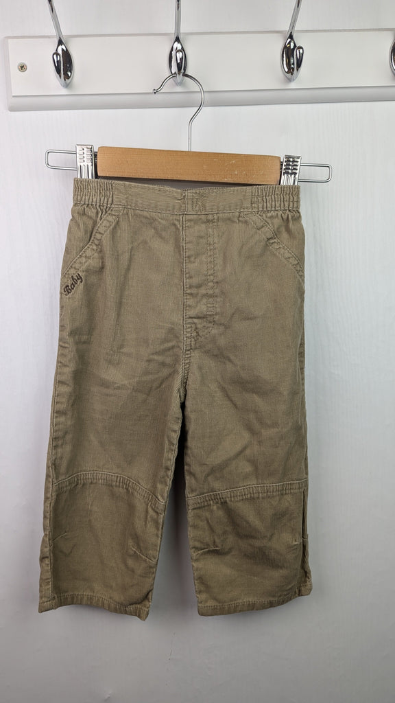 Cherokee Tan Cord Trousers - Boys 9-12 Months Cherokee Used, Preloved, Preworn & Second Hand Baby, Kids & Children's Clothing UK Online. Cheap affordable. Brands including Next, Joules, Nutmeg Morrisons, TU, F&F, H&M.