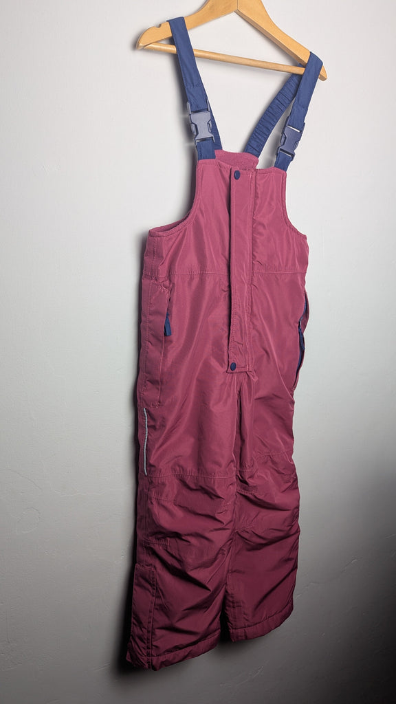 Crane Purple Salopettes Snow Trousers - Girls 5-6 Years Little Ones Preloved Used, Preloved, Preworn Baby, Girls & Boys Clothes. Kids & Children's second hand Clothing UK Online. Cheap affordable. Brands including Next, Joules, Nutmeg Morrisons, TU, F&F, H&M.