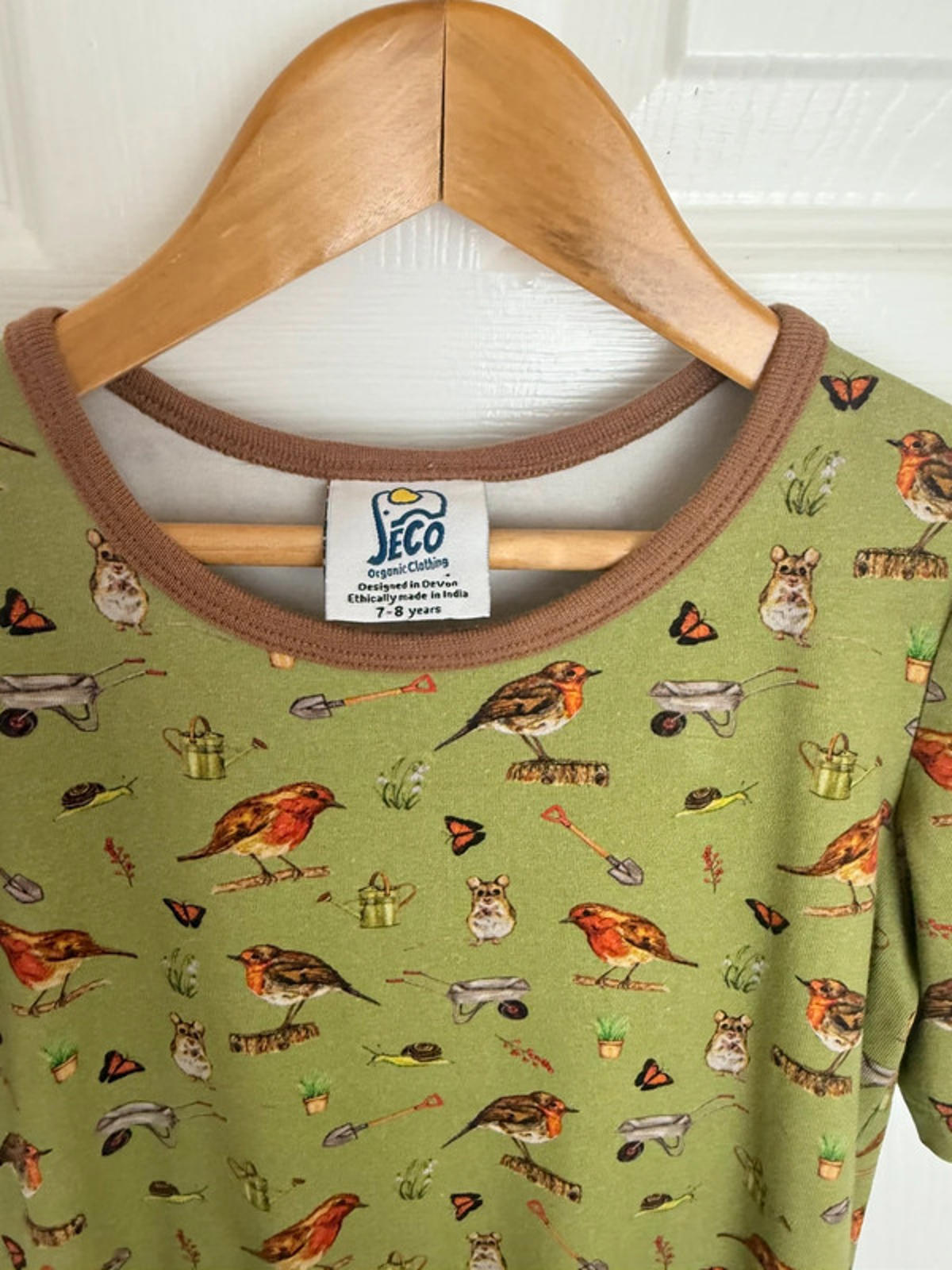 Jeco Garden Robin Organic Cotton Dress - Girls 7-8 Years Little Ones Preloved. Preloved Kids & Children’s Gently Used Clothing. Second Hand Baby, Girls & Boys Clothes. UK Postage