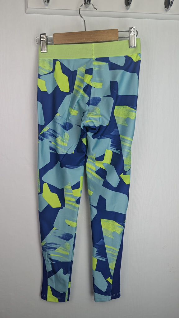 Decathlon Blue & Green Gym Leggings - Girls 11-12 Years Domyos by Decathlon Used, Preloved, Preworn & Second Hand Baby, Kids & Children's Clothing UK Online. Cheap affordable. Brands including Next, Joules, Nutmeg Morrisons, TU, F&F, H&M.