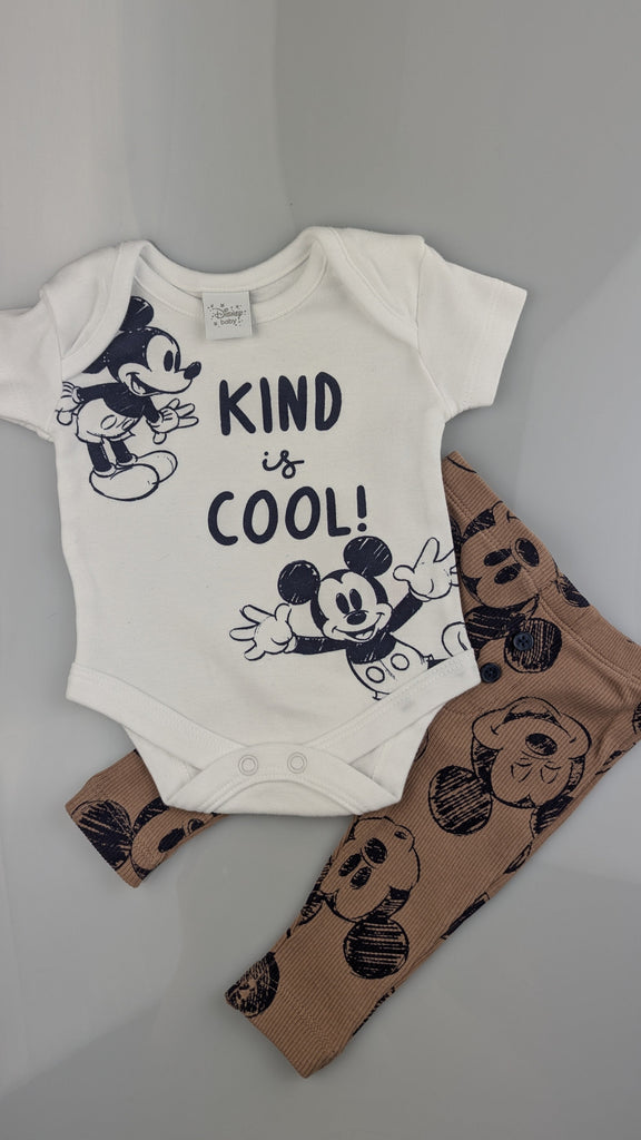 Disney Mickey Mouse Bodysuit & Leggings - Unisex Newborn Disney @ Matalan Used, Preloved, Preworn & Second Hand Baby, Kids & Children's Clothing UK Online. Cheap affordable. Brands including Next, Joules, Nutmeg Morrisons, TU, F&F, H&M.