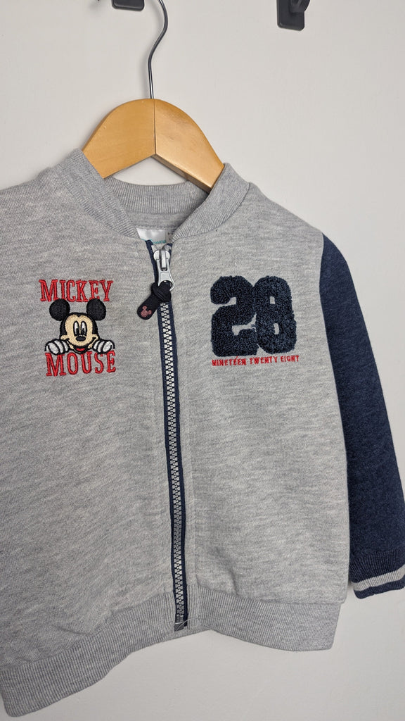 Disney Mickey Mouse Varsity Jacket - Boys 9-12 Months Little Ones Preloved Used, Preloved, Preworn Baby, Girls & Boys Clothes. Kids & Children's second hand Clothing UK Online. Cheap affordable. Brands including Next, Joules, Nutmeg Morrisons, TU, F&F, H&M.