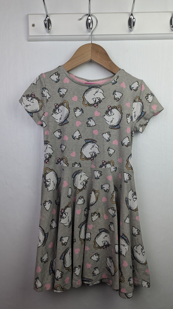 Disney Mrs Potts Dress - Girls 5-6 Years Little Ones Preloved Used, Preloved, Preworn & Second Hand Baby, Kids & Children's Clothing UK Online. Cheap affordable. Brands including Next, Joules, Nutmeg Morrisons, TU, F&F, H&M.