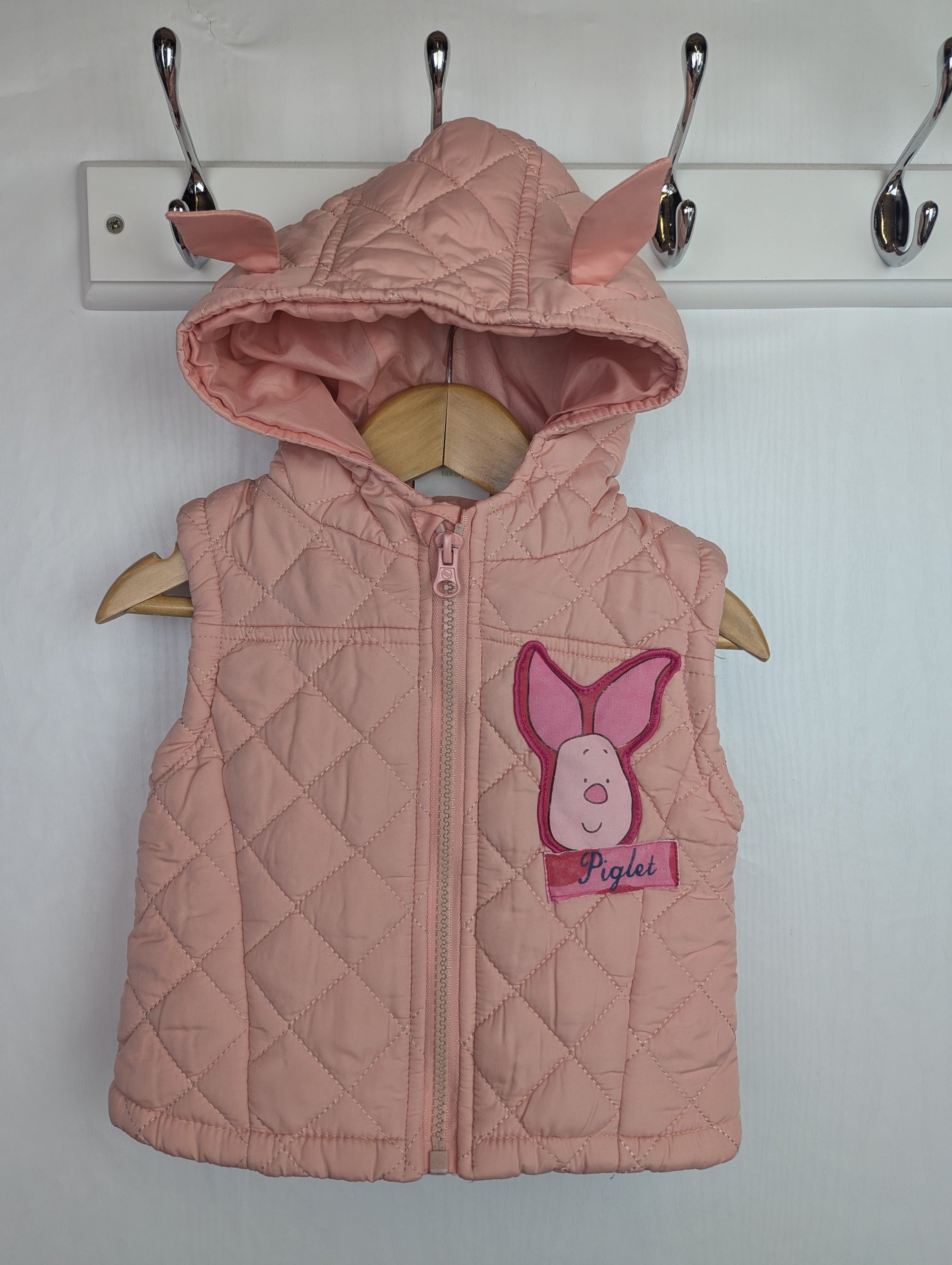 Disney Pink Piglet Gilet - Girls 9 - 12 Months - Little Ones Preloved. Second Hand Children's & Preloved Baby, Kids, Girls & Boys Clothes. UK online
