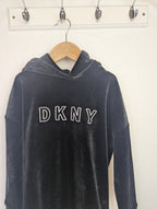 DKNY Black Velour Jumper Dress - Girls 8 Years - Little Ones Preloved. Second Hand Children's & Preloved Baby, Kids, Girls & Boys Clothes. UK online
