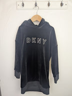 DKNY Black Velour Jumper Dress - Girls 8 Years - Little Ones Preloved. Second Hand Children's & Preloved Baby, Kids, Girls & Boys Clothes. UK online