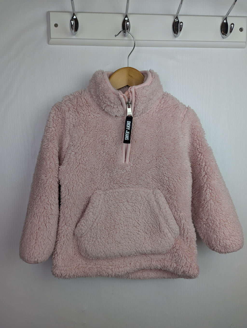 DKNY Pink Fluffy Fleece - Girls 2 Years Little Ones Preloved. Preloved Kids & Children’s Gently Used Clothing. Second Hand Baby, Girls & Boys Clothes. UK Postage