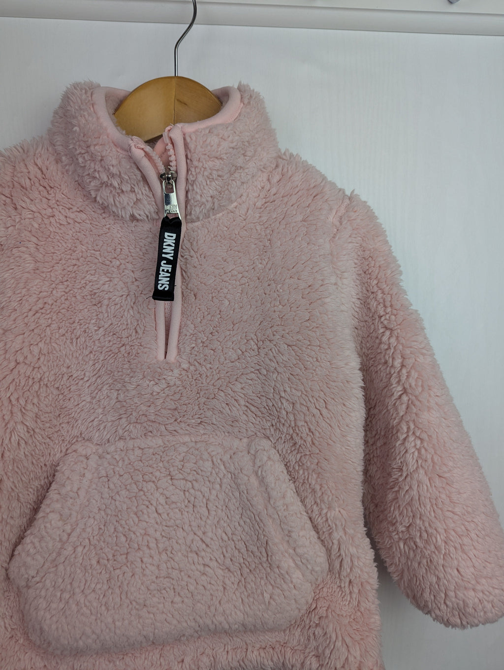 DKNY Pink Fluffy Fleece - Girls 2 Years Little Ones Preloved. Preloved Kids & Children’s Gently Used Clothing. Second Hand Baby, Girls & Boys Clothes. UK Postage