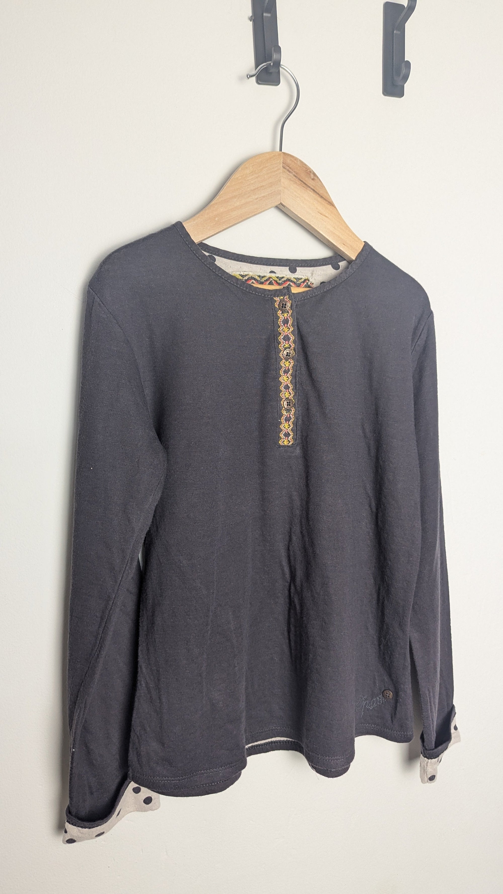 Du Pareil Au Meme Dark Grey Long Sleeve Top - Girls 10 Years - Little Ones Preloved. Second Hand Children's & Preloved Baby, Kids, Girls & Boys Clothes. UK online
