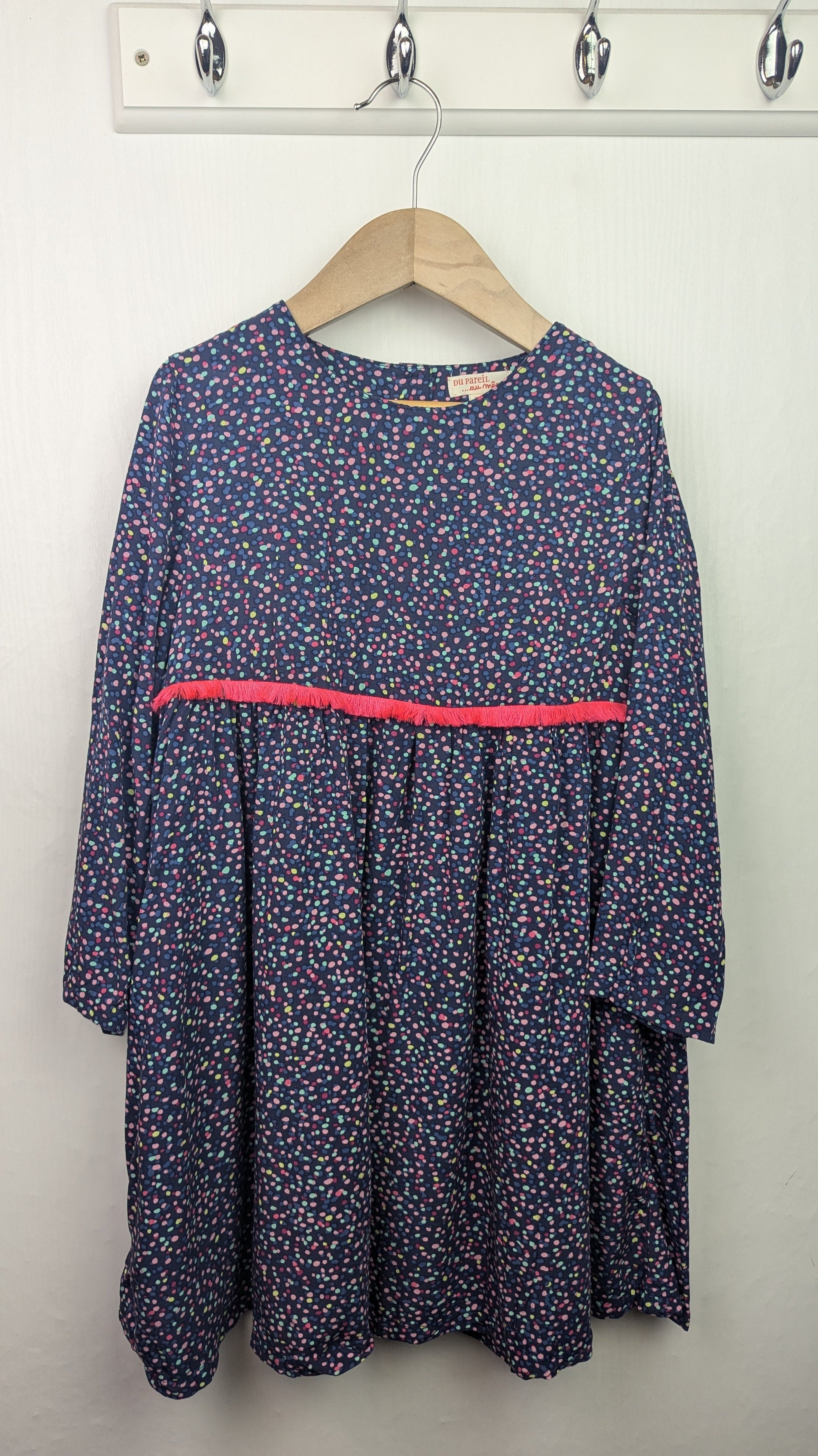 Du Pareil Au Meme Long Sleeve Confetti Dress - Girls 8 Years - Little Ones Preloved. Second Hand Children's & Preloved Baby, Kids, Girls & Boys Clothes. UK online