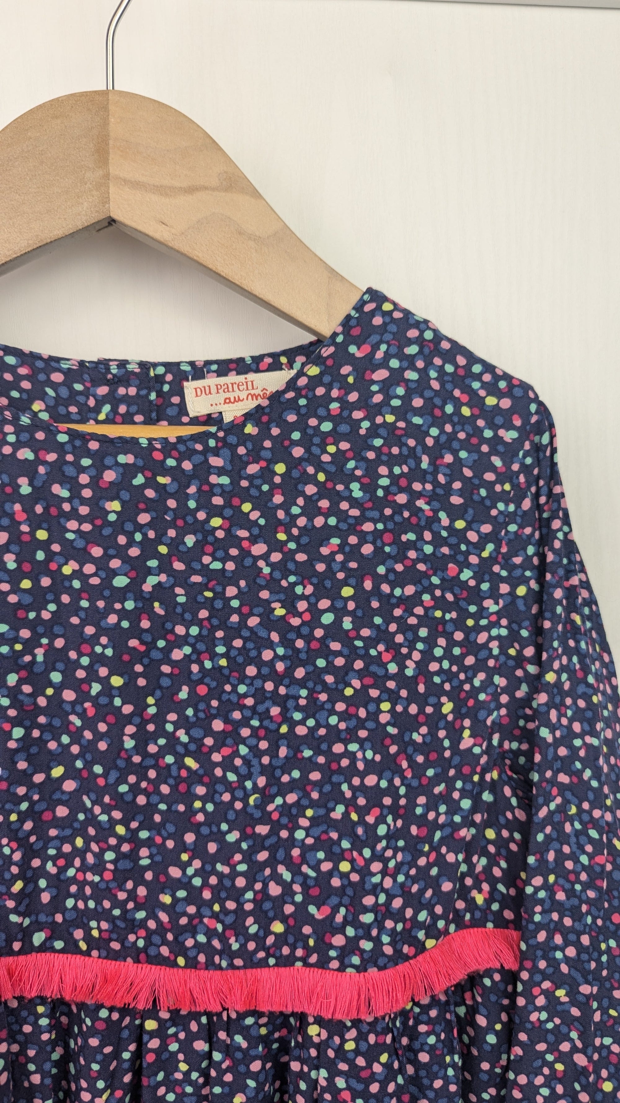 Du Pareil Au Meme Long Sleeve Confetti Dress - Girls 8 Years - Little Ones Preloved. Second Hand Children's & Preloved Baby, Kids, Girls & Boys Clothes. UK online