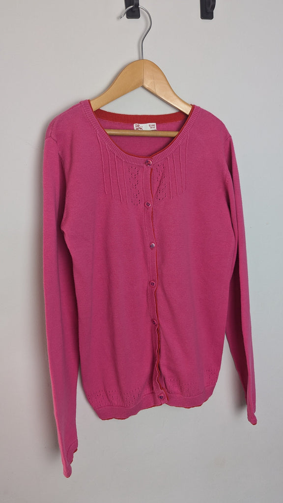 Du Pareil Au Meme Pink Fine Knit Cardigan - Girls 10 Years Little Ones Preloved Used, Preloved, Preworn & Second Hand Baby, Kids & Children's Clothing UK Online. Cheap affordable. Brands including Next, Joules, Nutmeg Morrisons, TU, F&F, H&M.