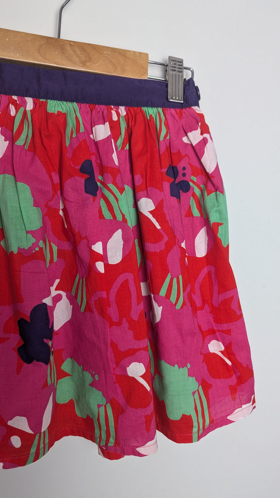 Du Pareil Au Meme Pink Floral Lined Skirt - Girls 10 Years Little Ones Preloved Used, Preloved, Preworn & Second Hand Baby, Kids & Children's Clothing UK Online. Cheap affordable. Brands including Next, Joules, Nutmeg Morrisons, TU, F&F, H&M.