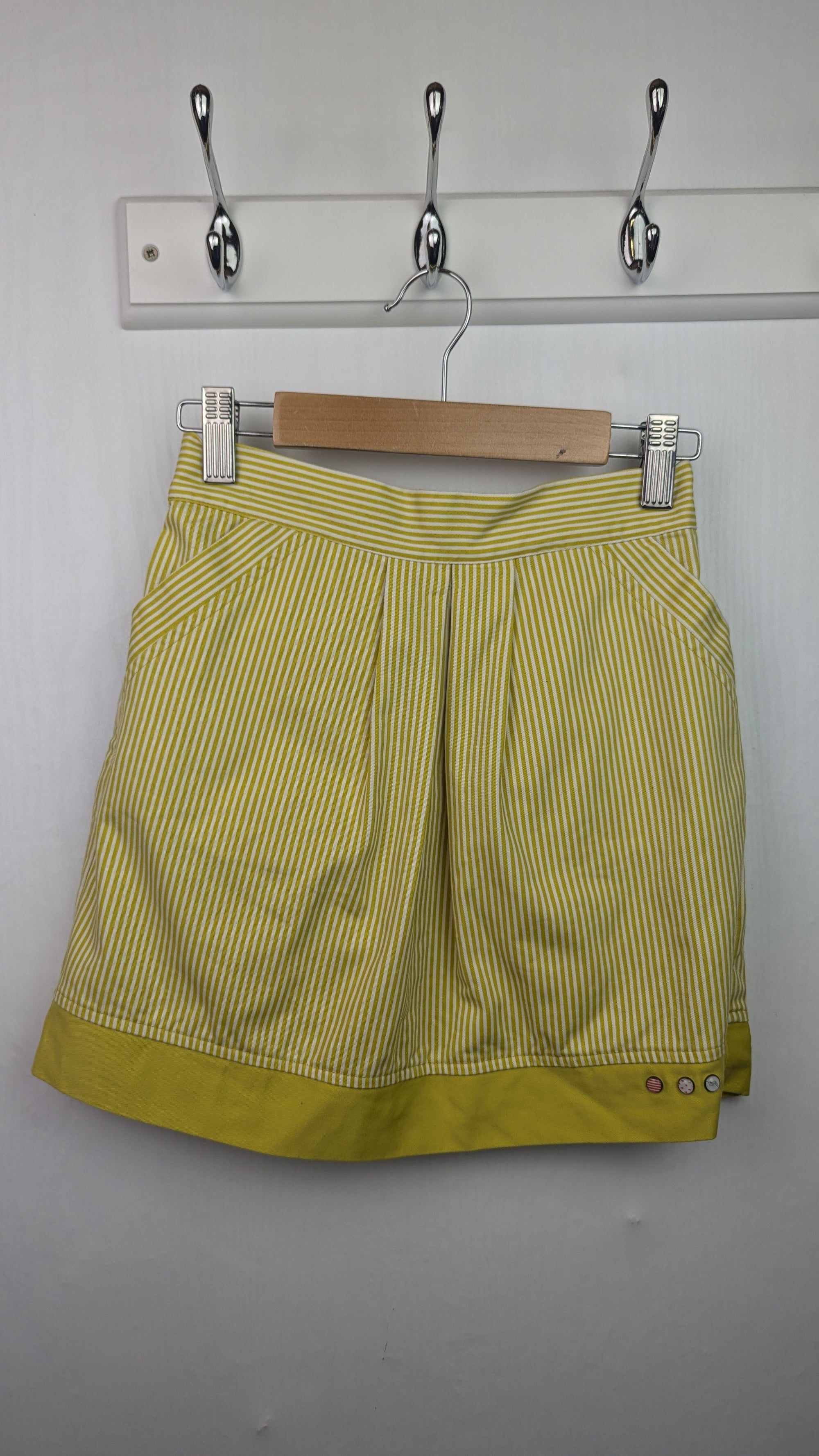 Du Pareil Au Meme Yellow Striped Skirt - Girls 8 Years - Little Ones Preloved. Second Hand Children's & Preloved Baby, Kids, Girls & Boys Clothes. UK online