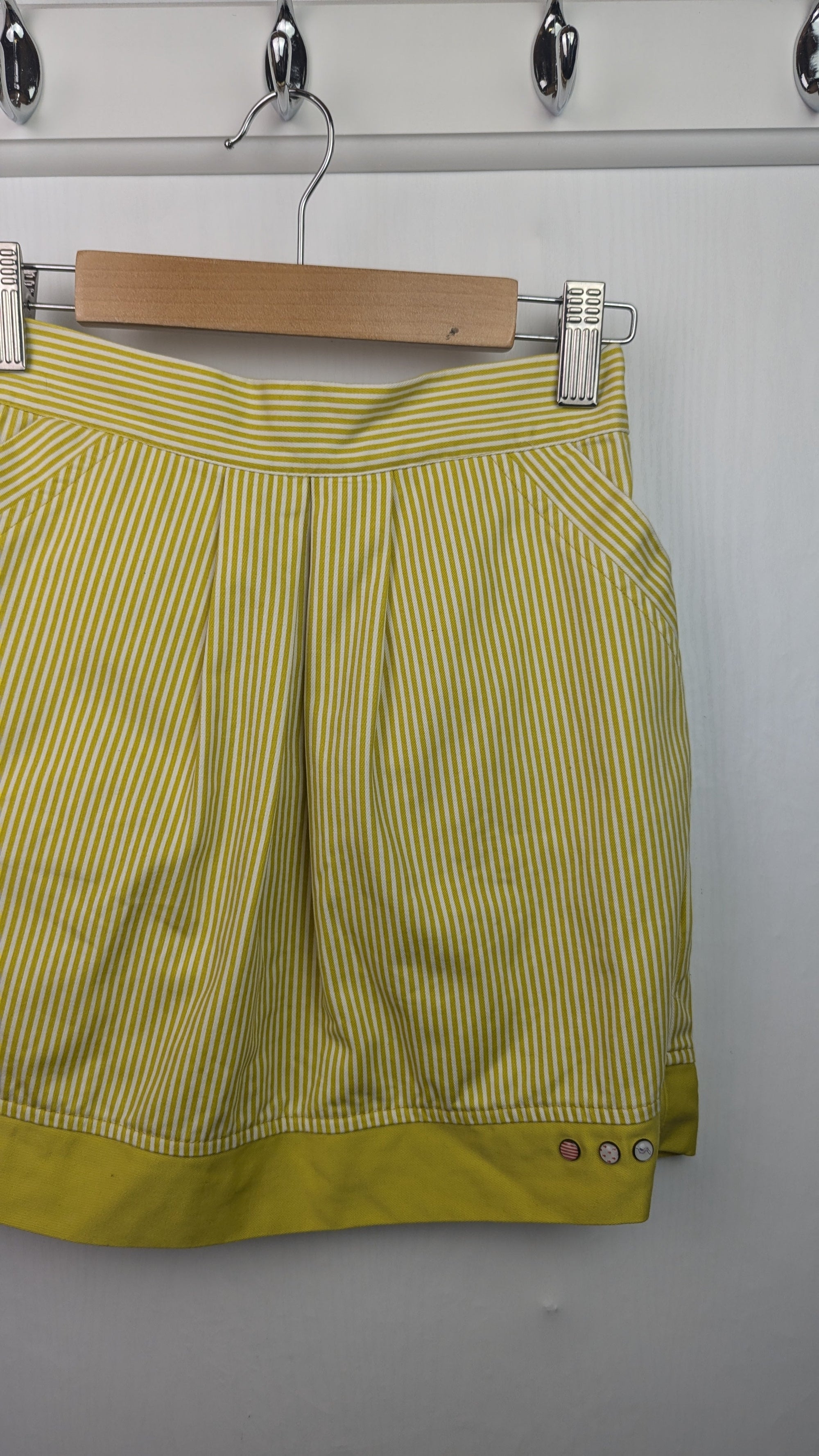 Du Pareil Au Meme Yellow Striped Skirt - Girls 8 Years - Little Ones Preloved. Second Hand Children's & Preloved Baby, Kids, Girls & Boys Clothes. UK online
