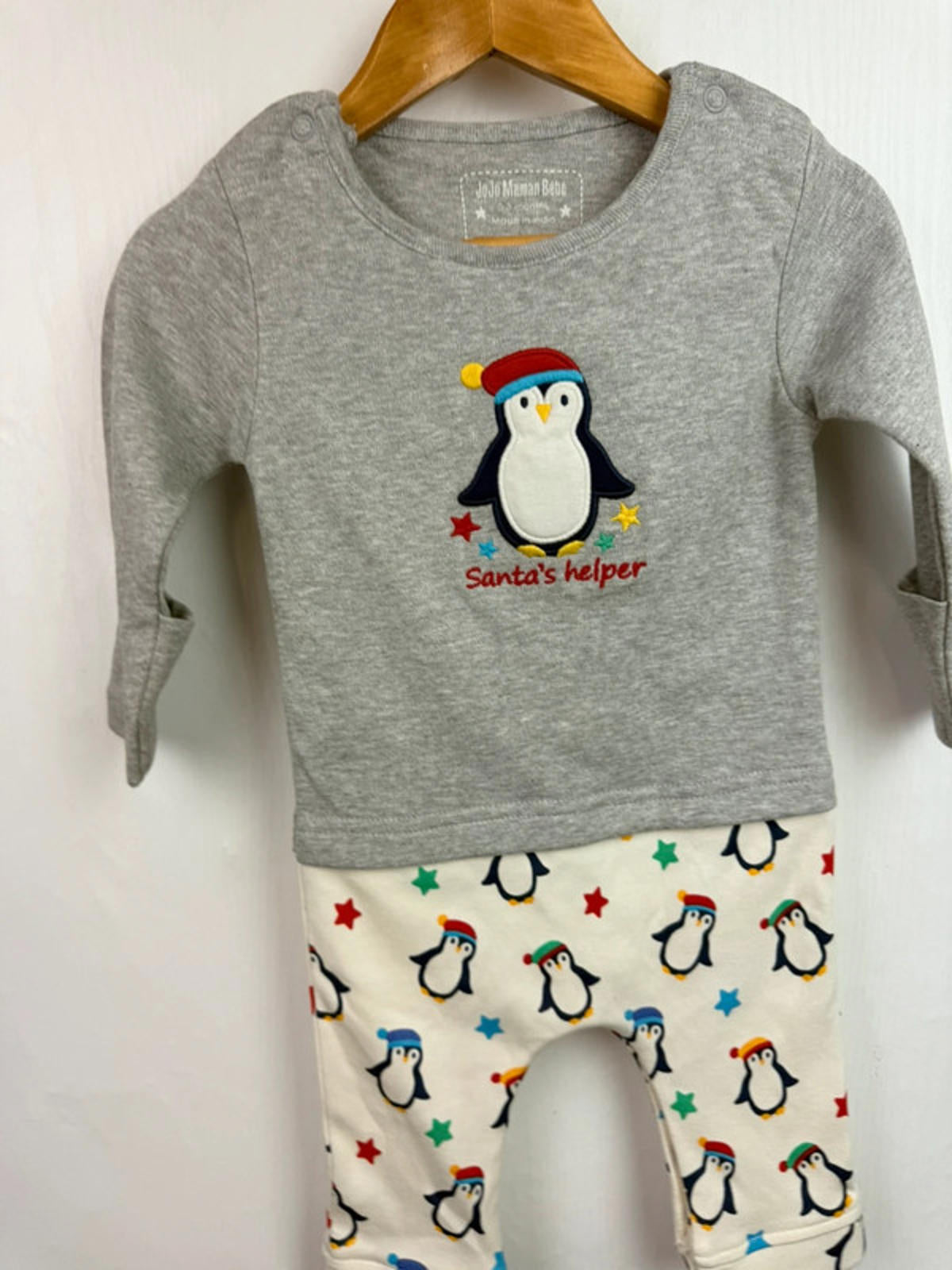 NEW Jojo Maman Bebe Santas Helper Romper - Unisex 0-3 Months