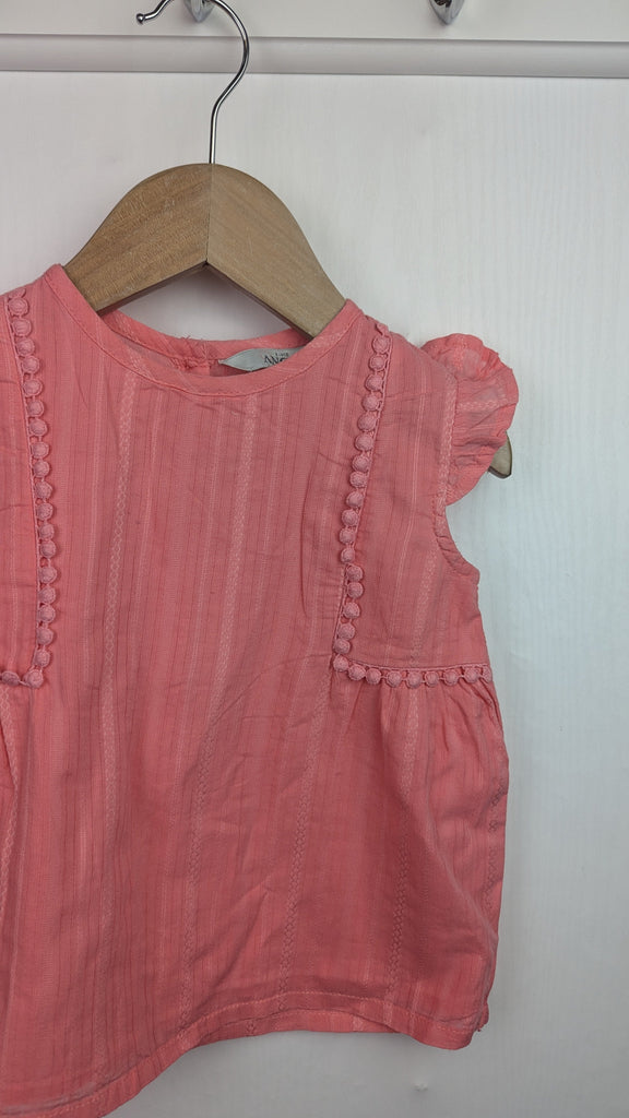 Evie Angel Pink Sleeveless Top - Girls 18-24 Months Evie Angel Used, Preloved, Preworn Baby, Girls & Boys Clothes. Kids & Children's second hand Clothing UK Online. Cheap affordable. Brands including Next, Joules, Nutmeg Morrisons, TU, F&F, H&M.