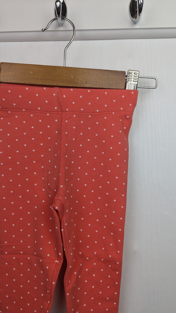 Ex-Boden Coral Spotty Leggings - Girls 6-12 Months Boden Used, Preloved, Preworn & Second Hand Baby, Kids & Children's Clothing UK Online. Cheap affordable. Brands including Next, Joules, Nutmeg Morrisons, TU, F&F, H&M.