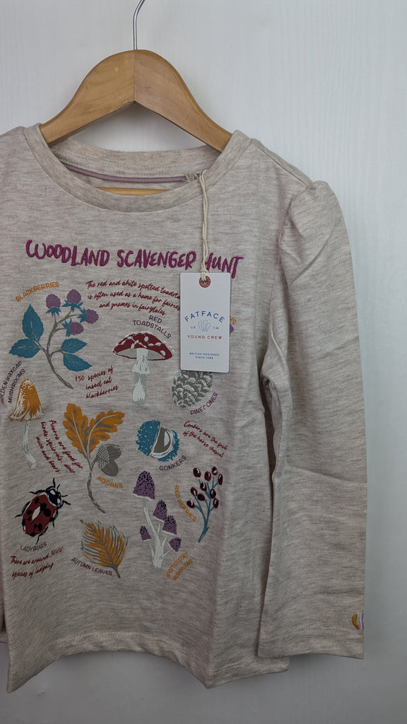 Ex-FatFace Woodland Long Sleeve Top - Girls 6-7 Years FatFace Used, Preloved, Preworn & Second Hand Baby, Kids & Children's Clothing UK Online. Cheap affordable. Brands including Next, Joules, Nutmeg Morrisons, TU, F&F, H&M.