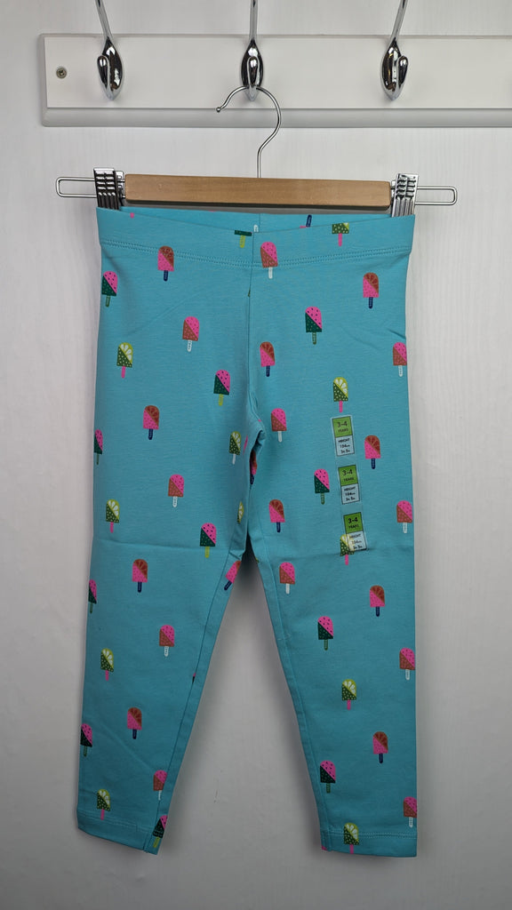 Ex-M&S Blue Lolly Leggings - Girls 3-4 Years Marks & Spencer Used, Preloved, Preworn & Second Hand Baby, Kids & Children's Clothing UK Online. Cheap affordable. Brands including Next, Joules, Nutmeg Morrisons, TU, F&F, H&M.