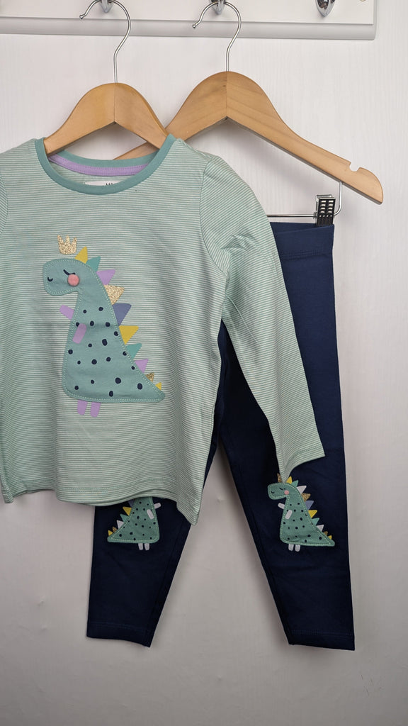 Ex-M&S Dinosaur Top & Leggings Set - Unisex 3-4 Years Marks & Spencer Used, Preloved, Preworn & Second Hand Baby, Kids & Children's Clothing UK Online. Cheap affordable. Brands including Next, Joules, Nutmeg Morrisons, TU, F&F, H&M.