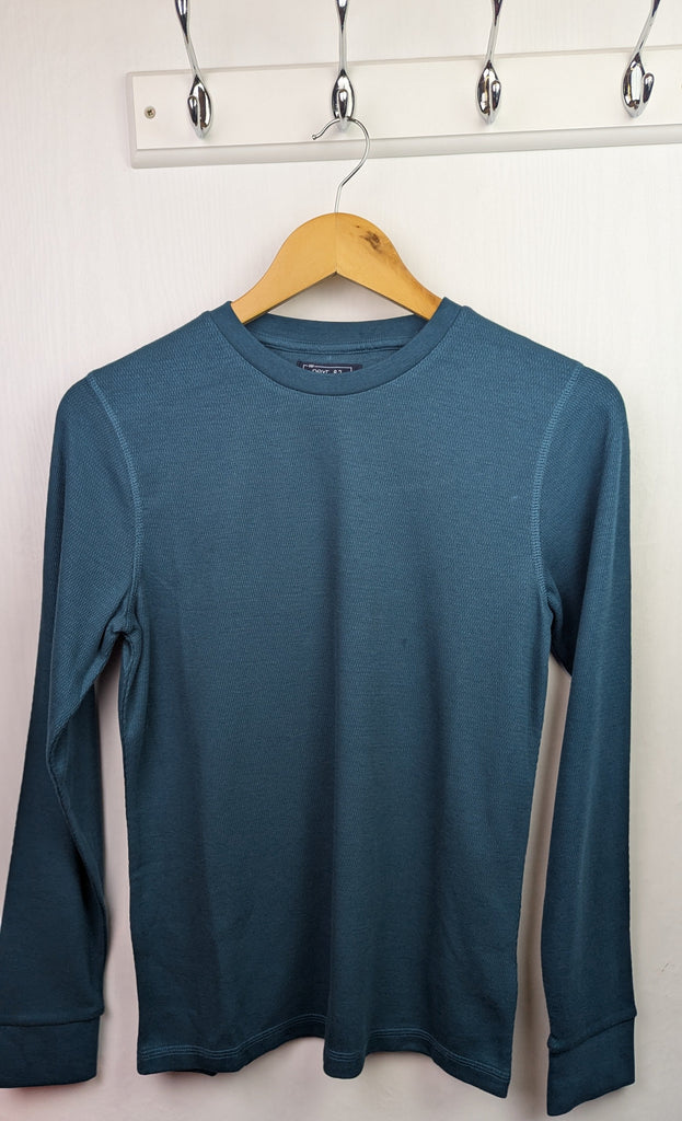 Ex-Next Green Waffle Long Sleeve Top - Boys 12 Years Next Used, Preloved, Preworn & Second Hand Baby, Kids & Children's Clothing UK Online. Cheap affordable. Brands including Next, Joules, Nutmeg Morrisons, TU, F&F, H&M.