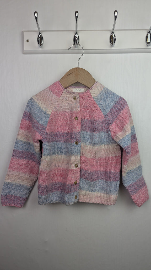 Ex-Next Pink Soft Chenille Cardigan - Girls 4-5 Years Next Used, Preloved, Preworn & Second Hand Baby, Kids & Children's Clothing UK Online. Cheap affordable. Brands including Next, Joules, Nutmeg Morrisons, TU, F&F, H&M.