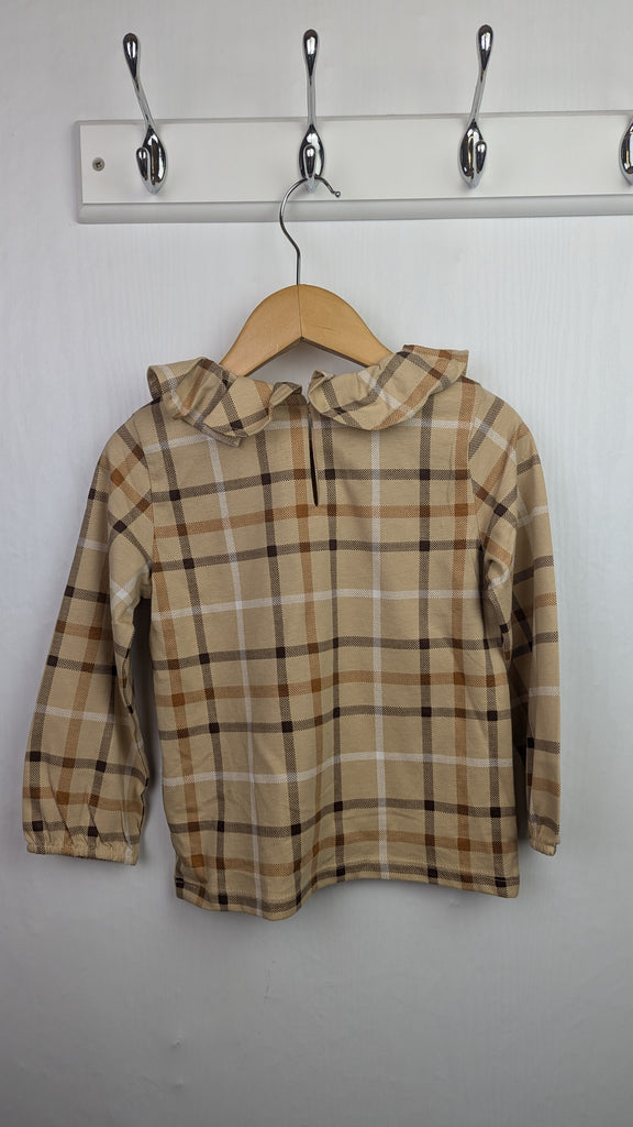 NEW Ex-Next Plaid Bear Long Sleeve Top - Girls 9-12 Months Next Used, Preloved, Preworn Baby, Girls & Boys Clothes. Kids & Children's second hand Clothing UK Online. Cheap affordable. Brands including Next, Joules, Nutmeg Morrisons, TU, F&F, H&M.