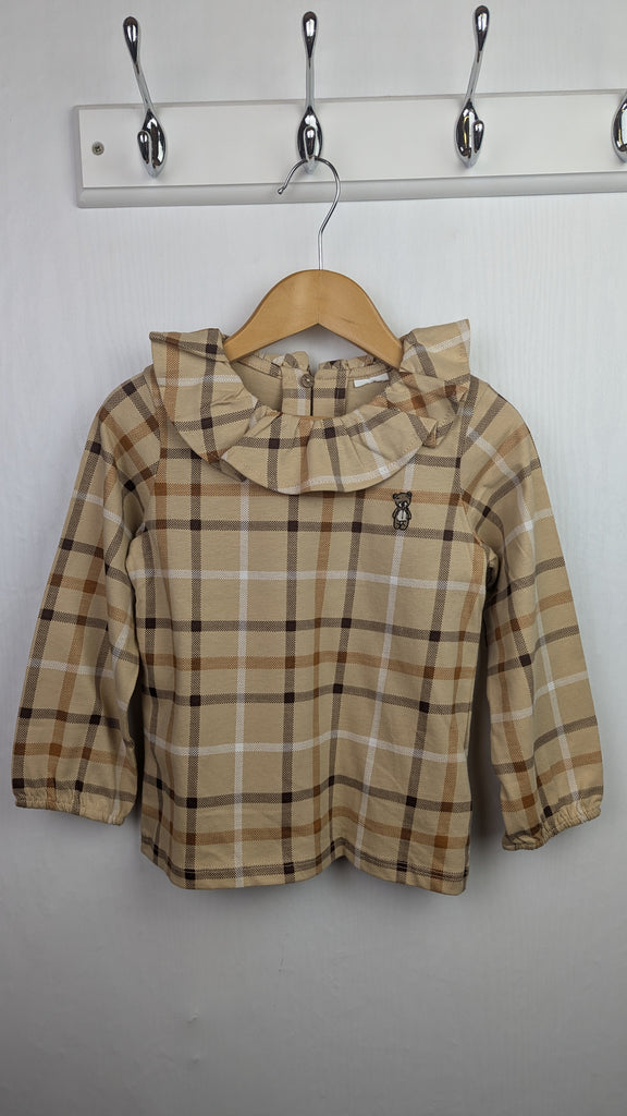 Ex-Next Plaid Bear Long Sleeve Top - Girls 2-3 Years Next Used, Preloved, Preworn & Second Hand Baby, Kids & Children's Clothing UK Online. Cheap affordable. Brands including Next, Joules, Nutmeg Morrisons, TU, F&F, H&M.