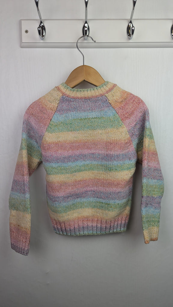 Ex-Next Soft Rainbow Chenille Jumper - Girls 7 Years Next Used, Preloved, Preworn & Second Hand Baby, Kids & Children's Clothing UK Online. Cheap affordable. Brands including Next, Joules, Nutmeg Morrisons, TU, F&F, H&M.