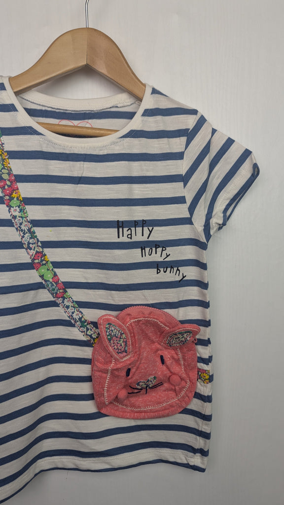 Ex-N*xt NEW Striped Floral Bunny Top - Girls 5-6 Years Next Used, Preloved, Preworn & Second Hand Baby, Kids & Children's Clothing UK Online. Cheap affordable. Brands including Next, Joules, Nutmeg Morrisons, TU, F&F, H&M.