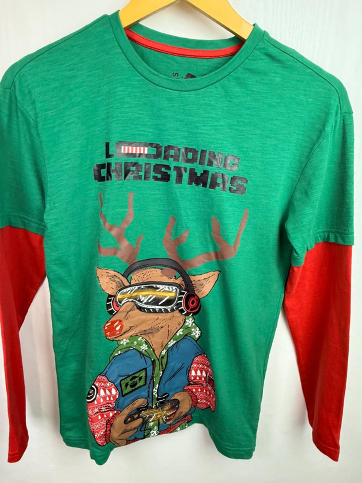 F&F Christmas Reindeer Top - Boys 11-12 Years