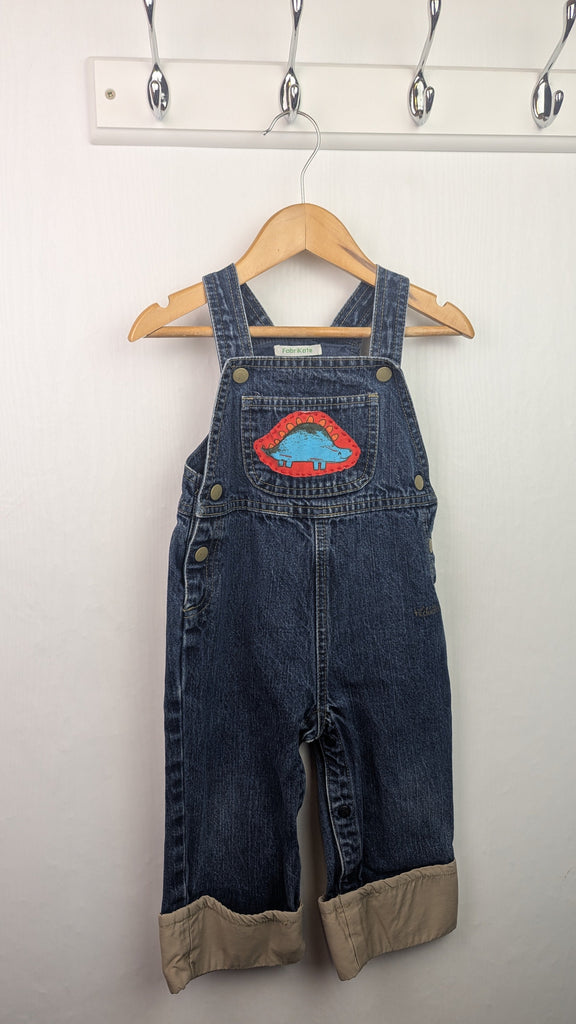 FabriKate Dinosaur Dungarees - Girls 12-18 Months Little Ones Preloved Used, Preloved, Preworn & Second Hand Baby, Kids & Children's Clothing UK Online. Cheap affordable. Brands including Next, Joules, Nutmeg Morrisons, TU, F&F, H&M.