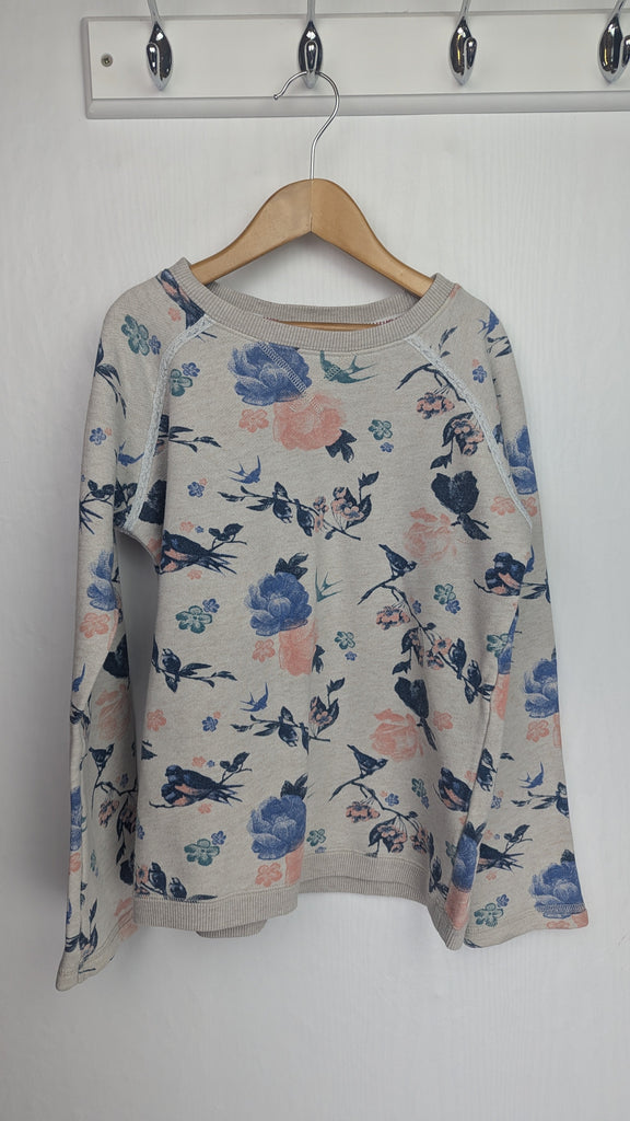 FatFace Beige & Floral Jumper - Girls 8-9 Years FatFace Used, Preloved, Preworn & Second Hand Baby, Kids & Children's Clothing UK Online. Cheap affordable. Brands including Next, Joules, Nutmeg Morrisons, TU, F&F, H&M.