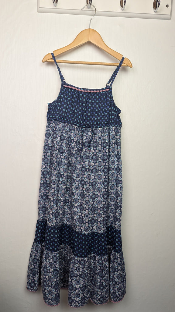 FatFace Blue Floral Layered Dress - Girls 8-9 Years Little Ones Preloved Used, Preloved, Preworn & Second Hand Baby, Kids & Children's Clothing UK Online. Cheap affordable. Brands including Next, Joules, Nutmeg Morrisons, TU, F&F, H&M.