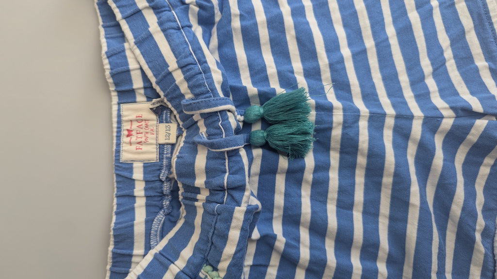 FatFace Blue Striped Shorts - Girls 12-13 Years FatFace Used, Preloved, Preworn & Second Hand Baby, Kids & Children's Clothing UK Online. Cheap affordable. Brands including Next, Joules, Nutmeg Morrisons, TU, F&F, H&M.