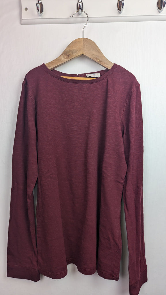 FatFace Burgundy Long Sleeve Top - Girls 12-13 Years Little Ones Preloved Used, Preloved, Preworn & Second Hand Baby, Kids & Children's Clothing UK Online. Cheap affordable. Brands including Next, Joules, Nutmeg Morrisons, TU, F&F, H&M.