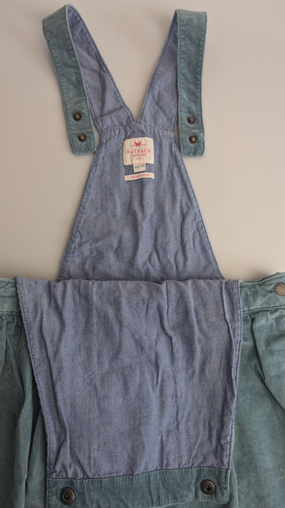 FatFace Green Cord Dungaree Dress - Girls 12-13 Years FatFace Used, Preloved, Preworn & Second Hand Baby, Kids & Children's Clothing UK Online. Cheap affordable. Brands including Next, Joules, Nutmeg Morrisons, TU, F&F, H&M.