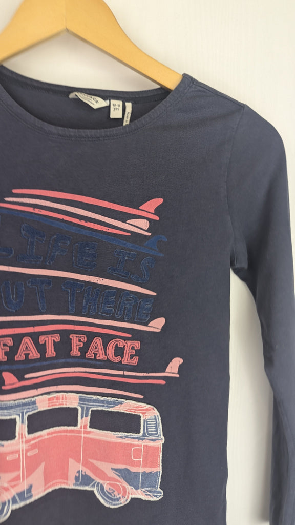 FatFace Navy Camper Van Top - Girls 10-11 Years FatFace Used, Preloved, Preworn & Second Hand Baby, Kids & Children's Clothing UK Online. Cheap affordable. Brands including Next, Joules, Nutmeg Morrisons, TU, F&F, H&M.