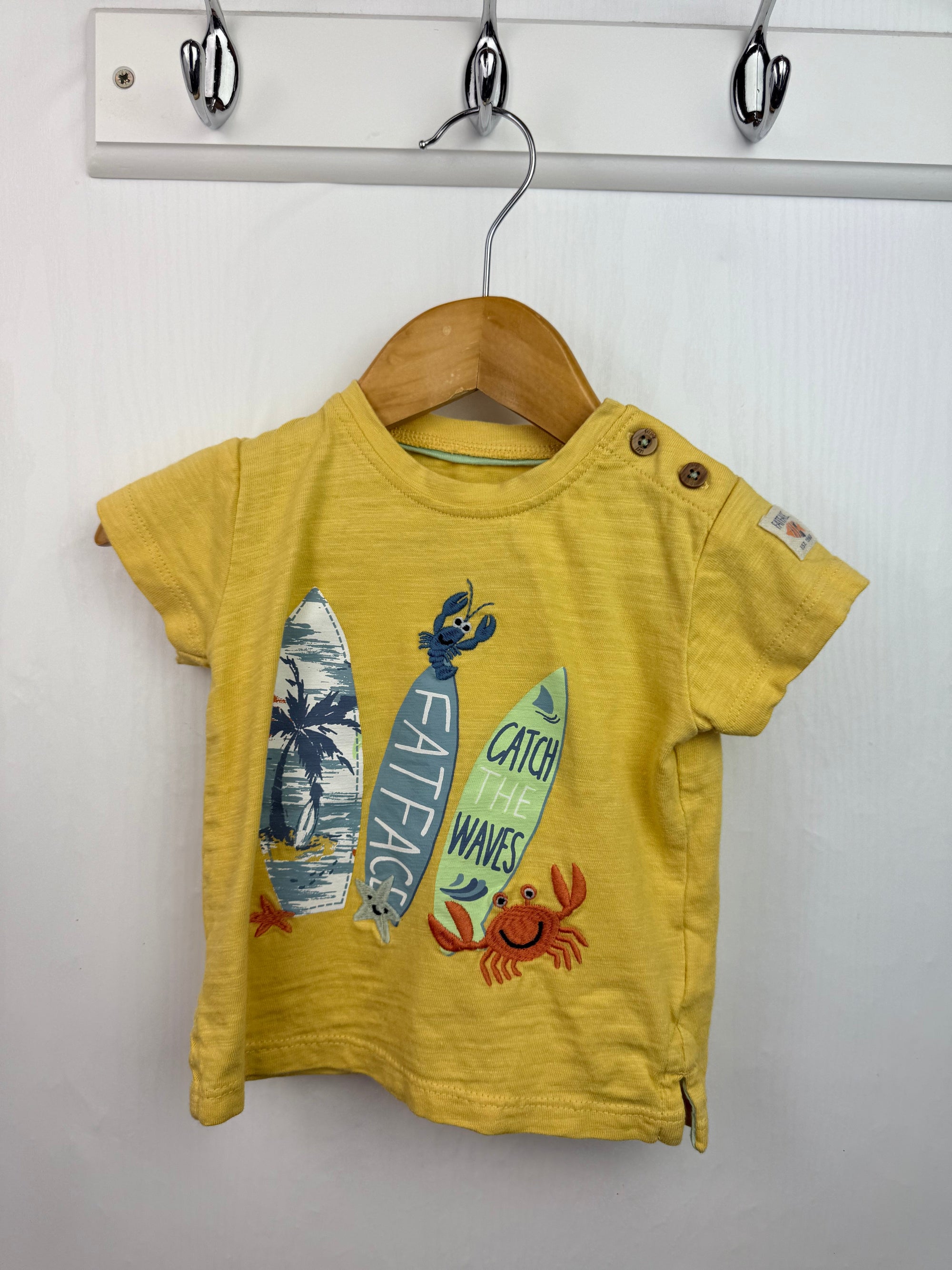 Fatface Surf Short Sleeve Top - Boys 3 - 6 Months - Little Ones Preloved. Second Hand Children's & Preloved Baby, Kids, Girls & Boys Clothes. UK online