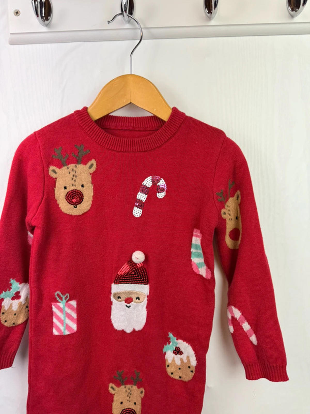 George Christmas Knit Dress - Girls 18-24 Months