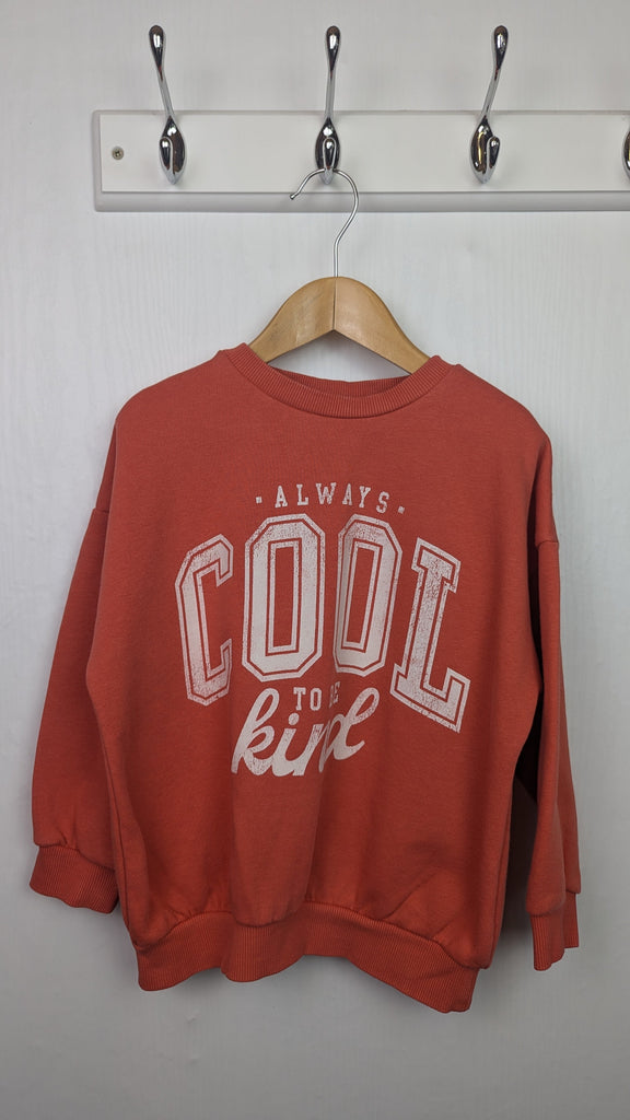 F&F 'Always Cool to be Kind' Jumper - Unisex 4-5 Years F&F Used, Preloved, Preworn & Second Hand Baby, Kids & Children's Clothing UK Online. Cheap affordable. Brands including Next, Joules, Nutmeg Morrisons, TU, F&F, H&M.