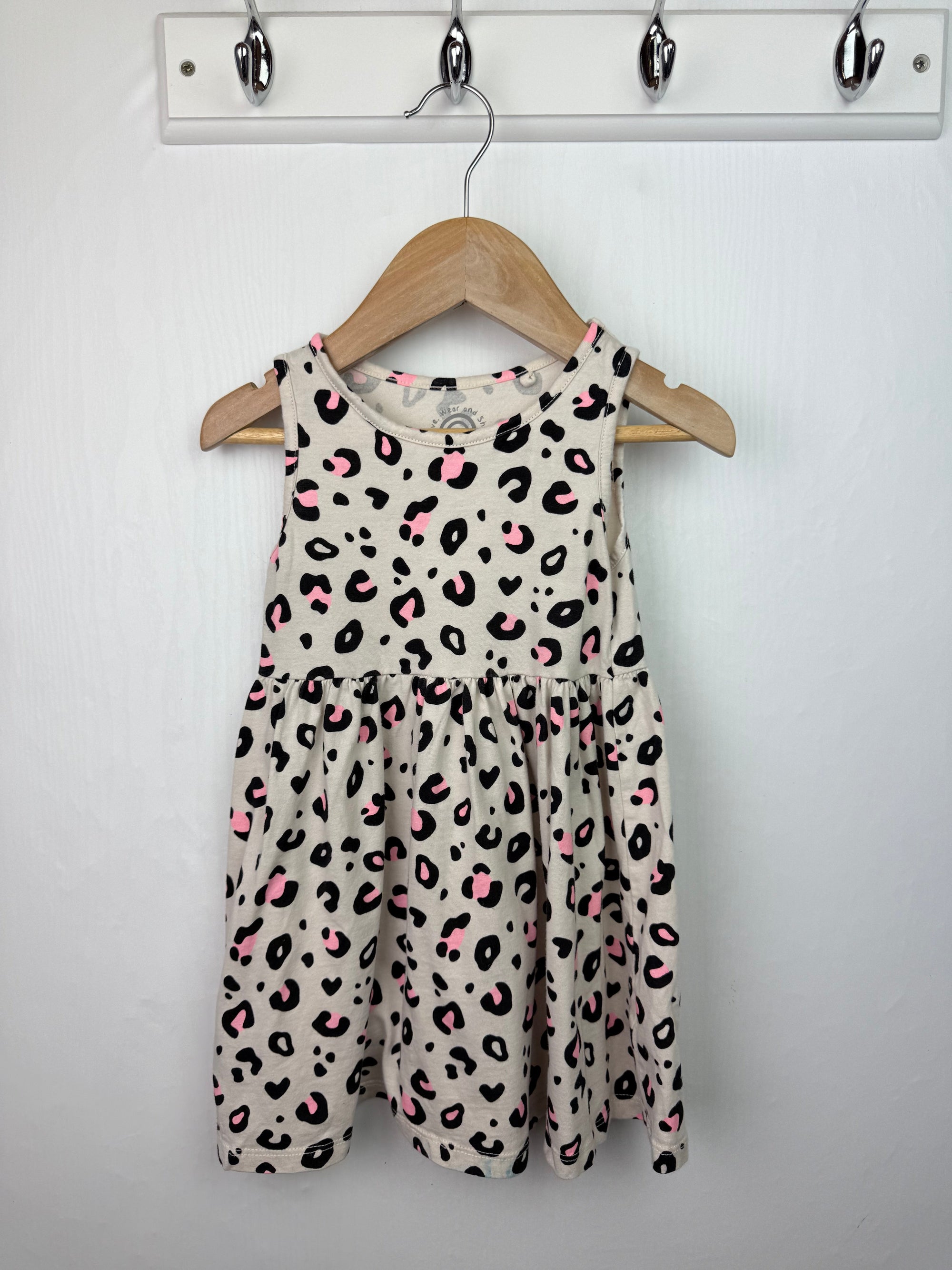 F&F Animal Print Dress - Girls 18 - 24 Months - Little Ones Preloved. Second Hand Children's & Preloved Baby, Kids, Girls & Boys Clothes. UK online