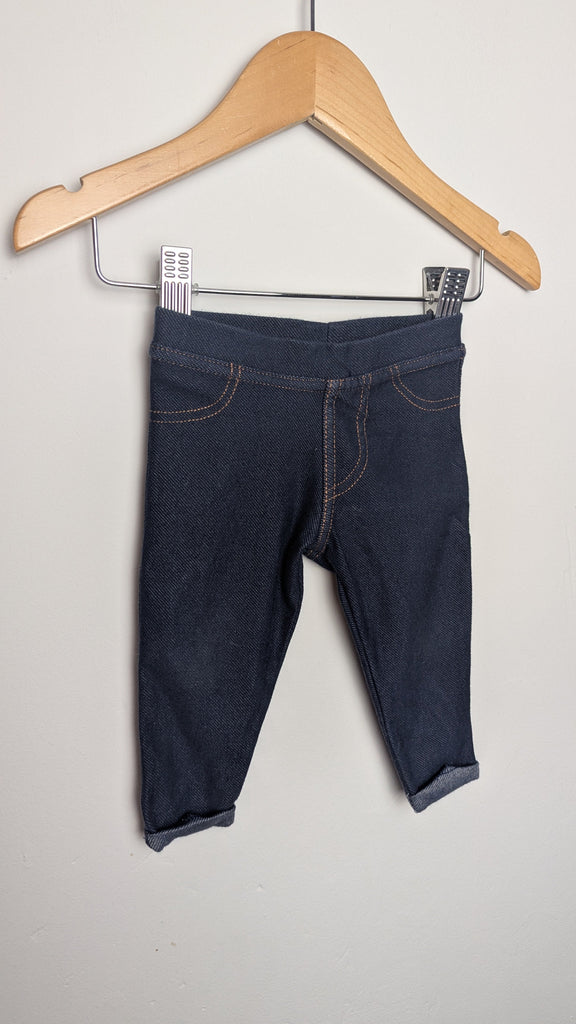 F&F Baby Dark Blue Jeggings - Unisex 3-6 Months Little Ones Preloved Used, Preloved, Preworn & Second Hand Baby, Kids & Children's Clothing UK Online. Cheap affordable. Brands including Next, Joules, Nutmeg Morrisons, TU, F&F, H&M.