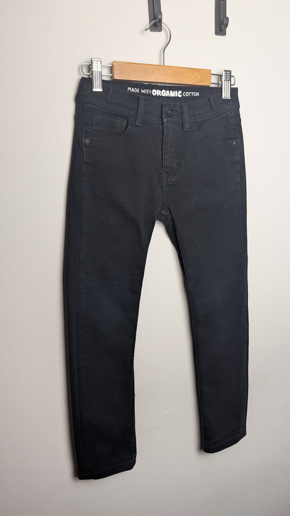 F&F Black Organic Cotton Jeans - Boys 6-7 Years Little Ones Preloved Used, Preloved, Preworn & Second Hand Baby, Kids & Children's Clothing UK Online. Cheap affordable. Brands including Next, Joules, Nutmeg Morrisons, TU, F&F, H&M.