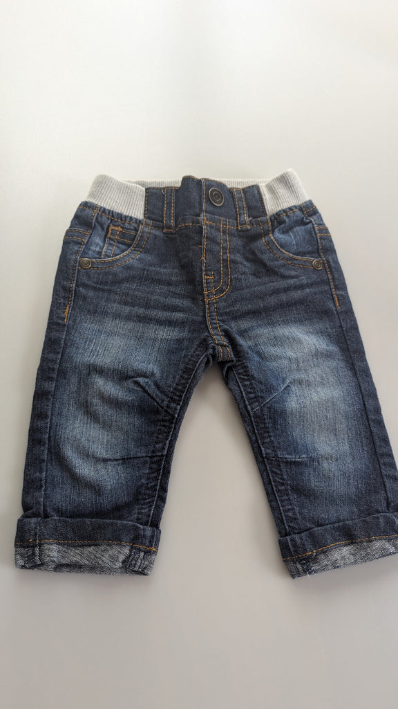 F&F Blue Denim Jeans - Boys 0-3 Months F&F Used, Preloved, Preworn & Second Hand Baby, Kids & Children's Clothing UK Online. Cheap affordable. Brands including Next, Joules, Nutmeg Morrisons, TU, F&F, H&M.