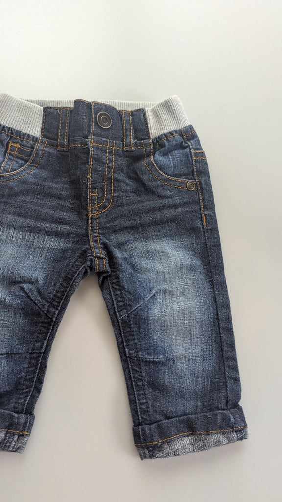 F&F Blue Denim Jeans - Boys 0-3 Months F&F Used, Preloved, Preworn & Second Hand Baby, Kids & Children's Clothing UK Online. Cheap affordable. Brands including Next, Joules, Nutmeg Morrisons, TU, F&F, H&M.