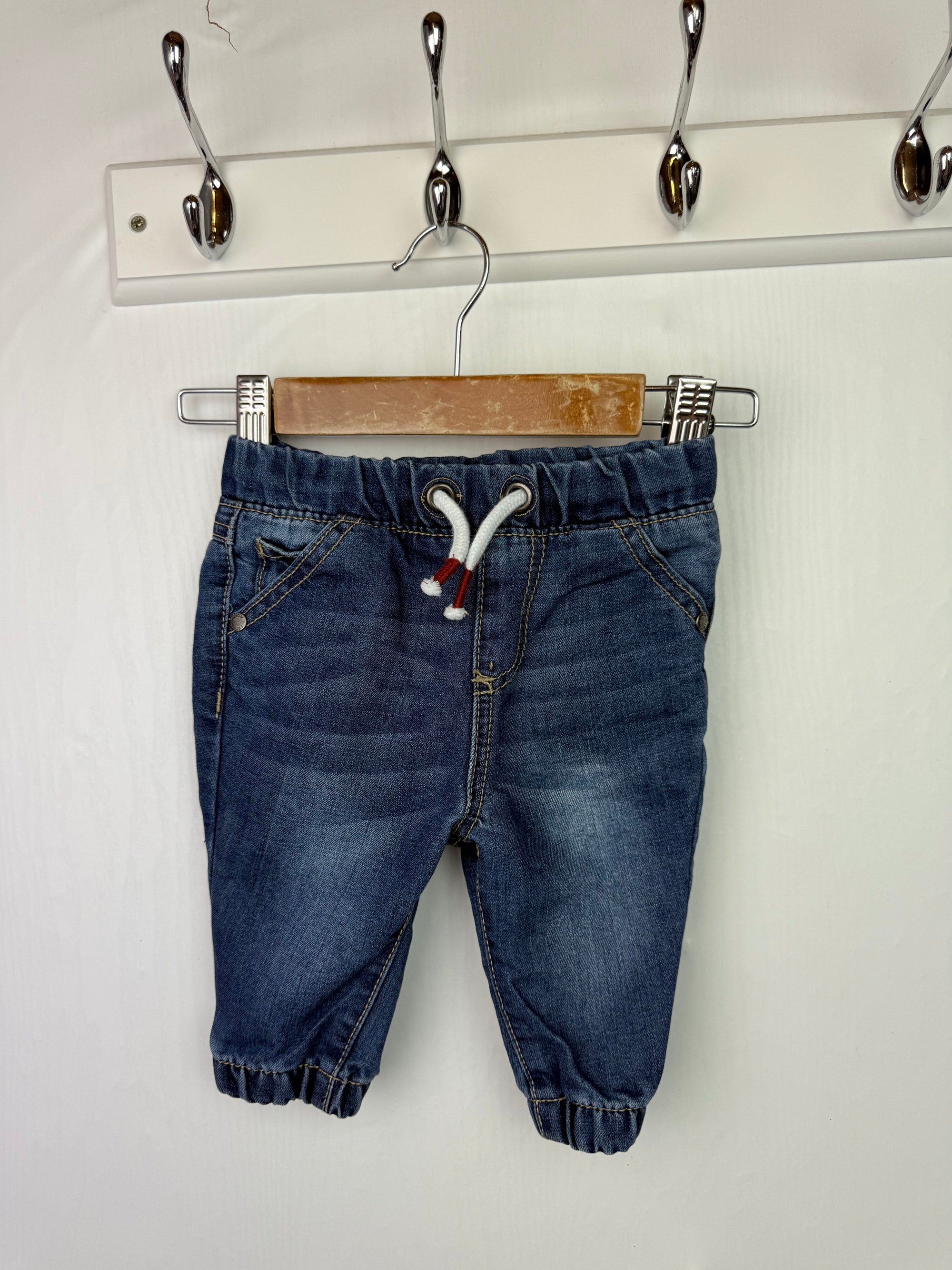 F&F Blue Denim Jeans - Boys 3 - 6 Months - Little Ones Preloved. Second Hand Children's & Preloved Baby, Kids, Girls & Boys Clothes. UK online