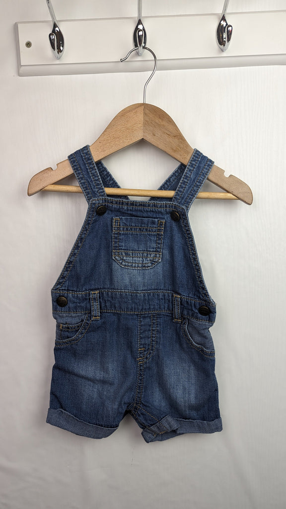 F&F Blue Denim Short Dungarees 3-6m F&F Used, Preloved, Preworn & Second Hand Baby, Kids & Children's Clothing UK Online. Cheap affordable. Brands including Next, Joules, Nutmeg Morrisons, TU, F&F, H&M.